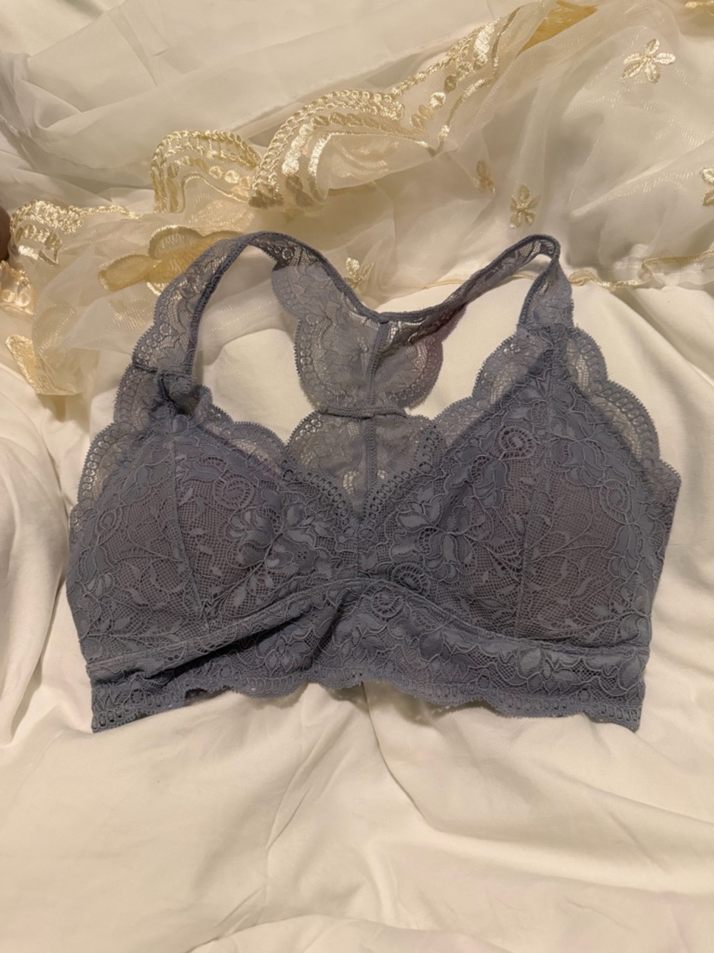 Lace Racerback Bralette in lilac